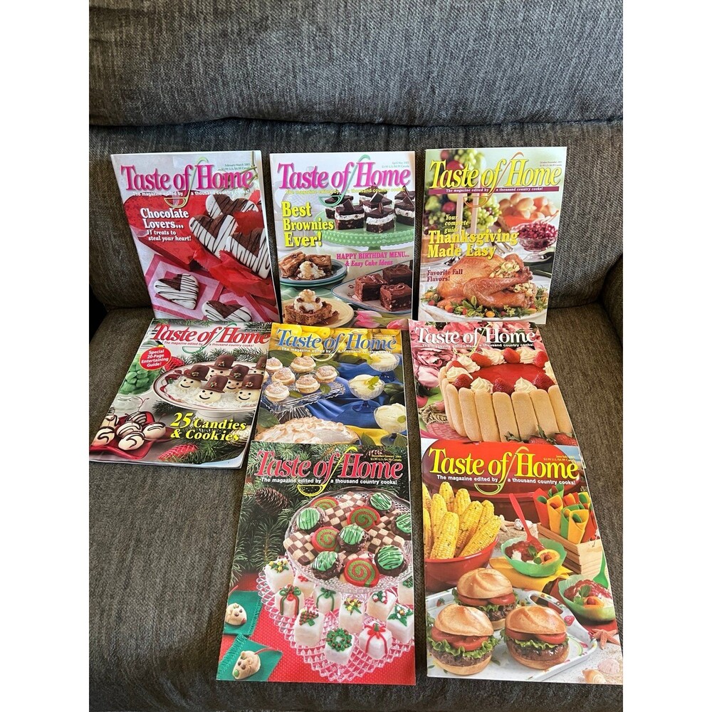 VTG Taste of Home Magazine Lot of 7 (2004-2005 Incomplete Years) Retro Recipes